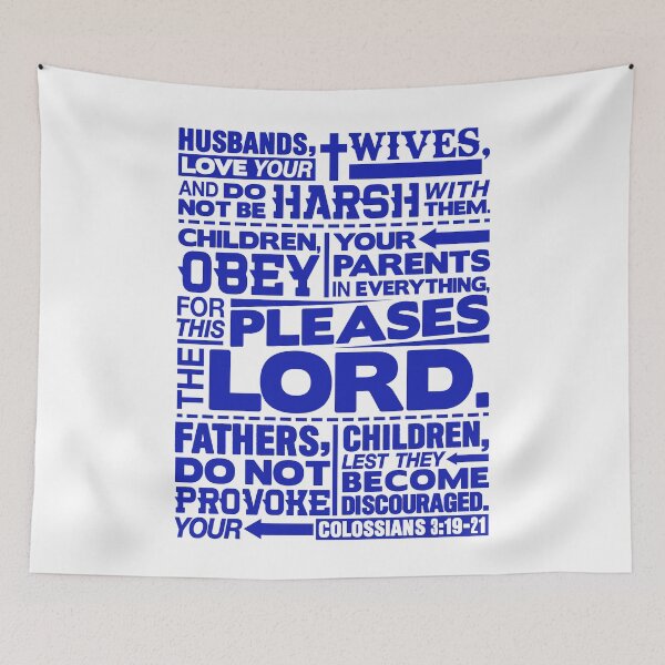 Item preview, Colossians 3:19-21 Happy Family designed and sold by plushism.