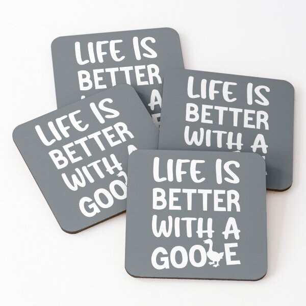Item preview, Life Is Better With A Goose Cool  And Best Great Mom Dade Wife Sister Brother Quotes Gosse Day Gifts designed and sold by LuckylionC.