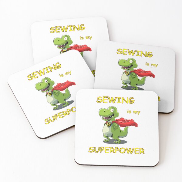 Item preview, Sewing is my Superpower, Dinosaur, Animal, T Rex, Tyrannosaurus designed and sold by iHeartDinosaurs.