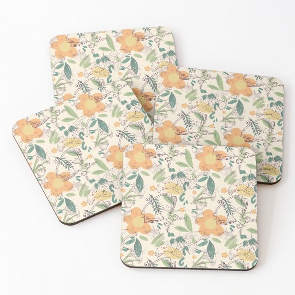 Item preview, Butterfly and flower seamless plants flowers pattern designed and sold by marie-inks.