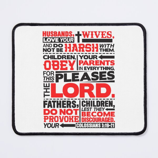 Item preview, Colossians 3:19-21 Happy Family designed and sold by plushism.