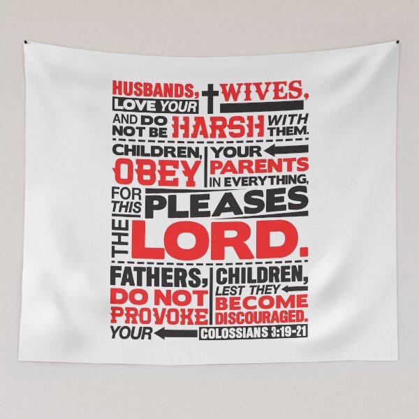 Item preview, Colossians 3:19-21 Happy Family designed and sold by plushism.