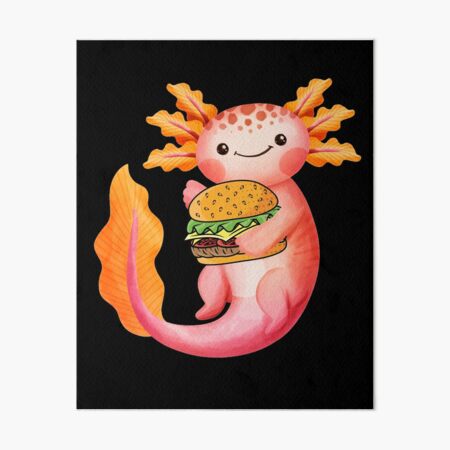 Nourriture Axolotl Art Board Prints for Sale