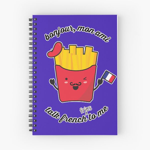 Item preview, Kawaii French Fries: Bonjour, mon ami, talk French (fries) to me designed and sold by Happy Puppy Print On Demand.