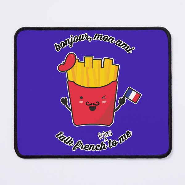 Item preview, Kawaii French Fries: Bonjour, mon ami, talk French (fries) to me designed and sold by Happy Puppy Print On Demand.