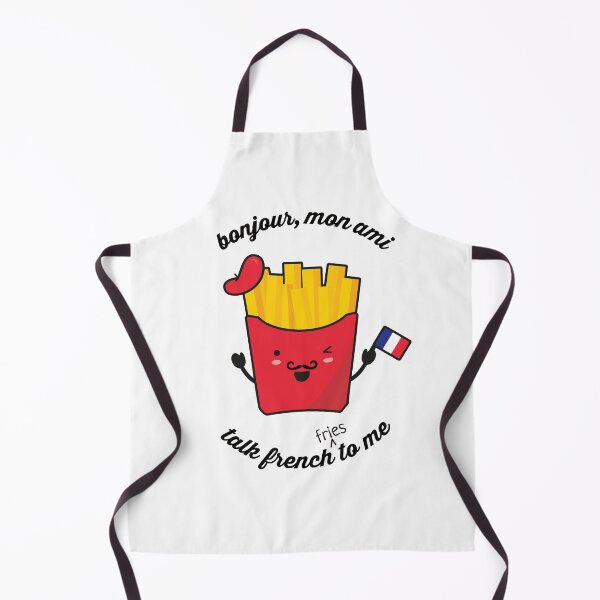 Item preview, Kawaii French Fries: Bonjour, mon ami, talk French (fries) to me designed and sold by Happy Puppy Print On Demand.