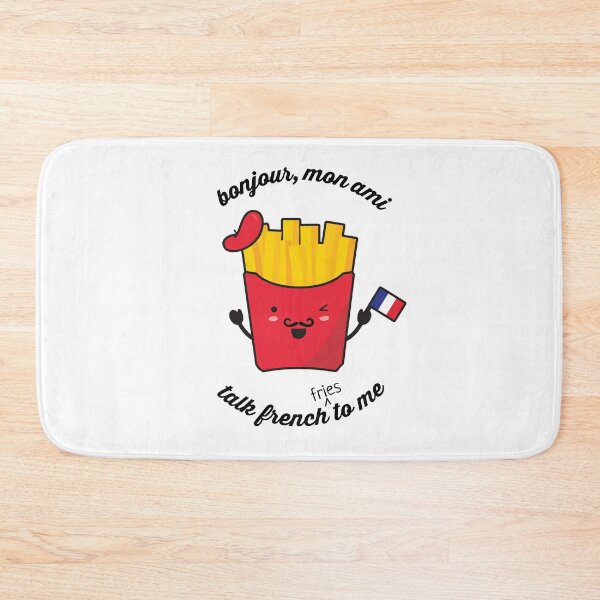 Item preview, Kawaii French Fries: Bonjour, mon ami, talk French (fries) to me designed and sold by Happy Puppy Print On Demand.