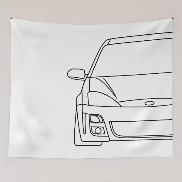 Item preview, Ford Focus MK1 RS 2002-2004 black lines designed and sold by EdimDesign.