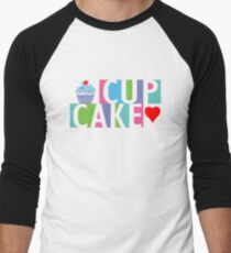 Cupcake love pink 4 Men's Baseball ¾ T-Shirt
