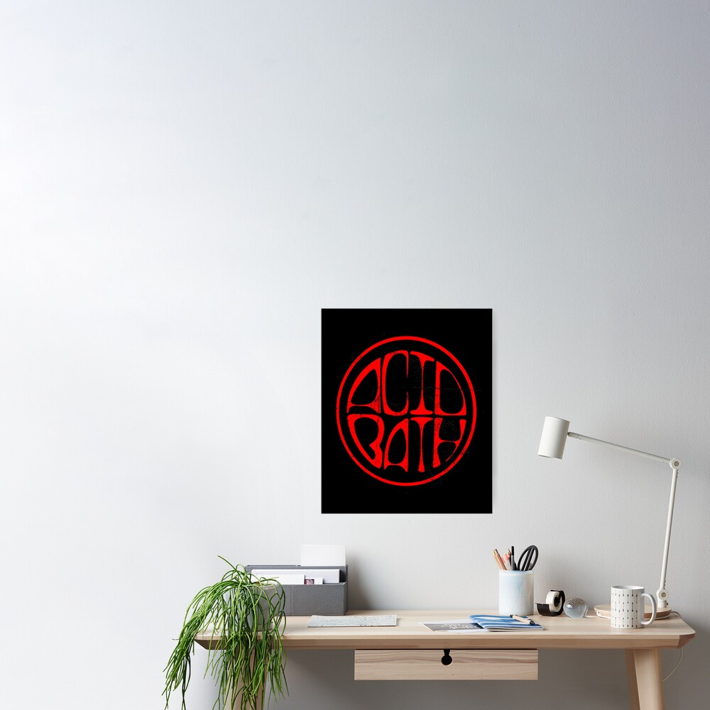 "Acid Bath Band Circle Logo" Poster for Sale by HukoGozza Redbubble