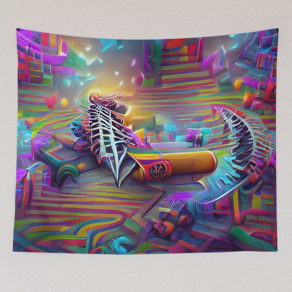 Item preview, Psychedelic Domino Deathtrap designed and sold by BizarreTherapy.