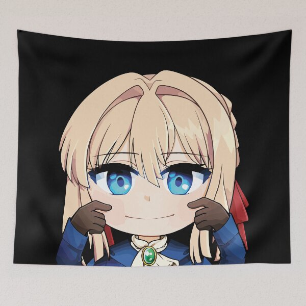 Item preview, Violeta Evergarden Sonrisa Chibi Anime Peeker designed and sold by WeeabooClub.