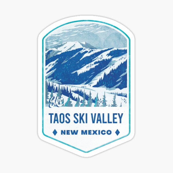 Taos Ski Sticker Skiing Snowboard Skiis New Mexico Mountain Sports 