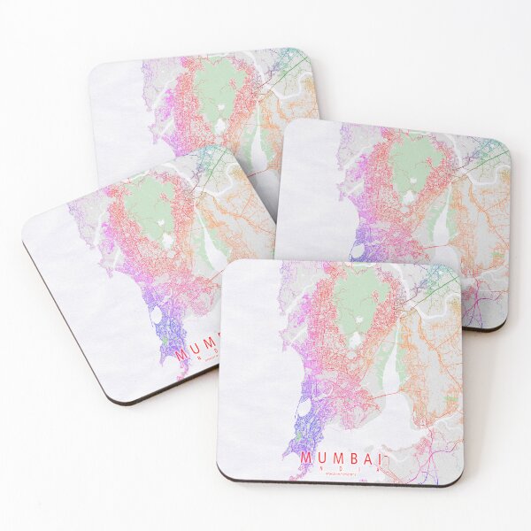 Item preview, Mumbai City Map of India - Colorful designed and sold by deMAP.