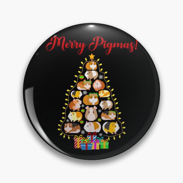 Item preview, Merry Pigmas guinea pig xmas tree designed and sold by 1DaisyChainLane.