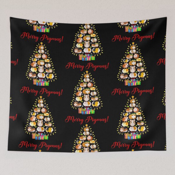 Item preview, Merry Pigmas guinea pig xmas tree designed and sold by 1DaisyChainLane.