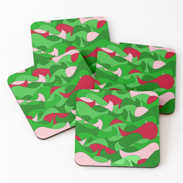 Item preview, Abstract pattern - red and green. designed and sold by K.S ART.