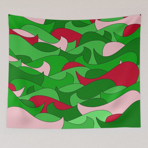 Item preview, Abstract pattern - red and green. designed and sold by K.S ART.