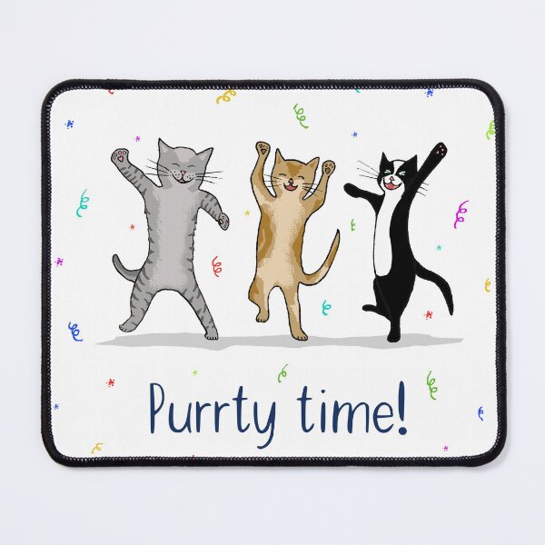 Item preview, Dancing Cats Puurty Time Print designed and sold by Maddy Bennett.