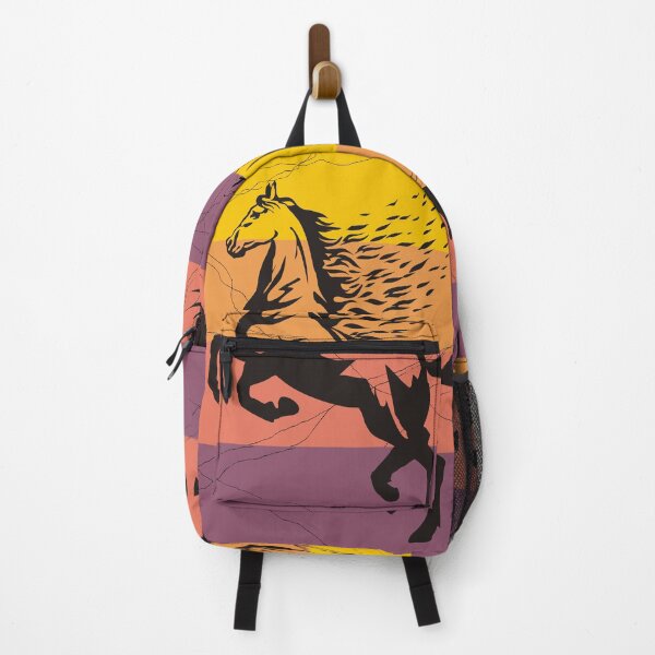 Item preview, wild, winged horse on a colorful background designed and sold by Arctia.