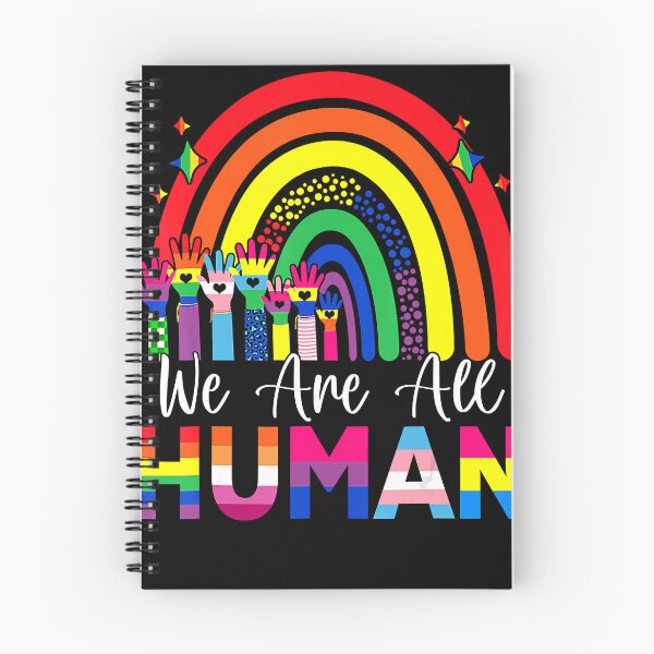 Item preview, We Are All Human Pride Ally Rainbow Ribbon LGBT Flag Gay designed and sold by Michaelmansr572.