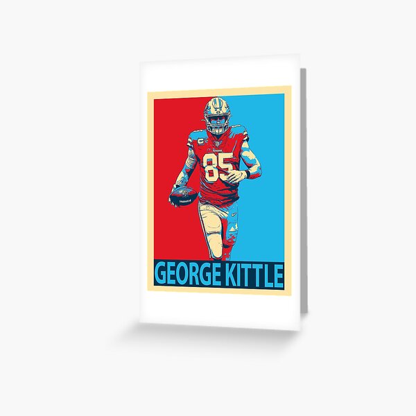 George Kittle Football Edit Tapestries 49ers - George Kittle