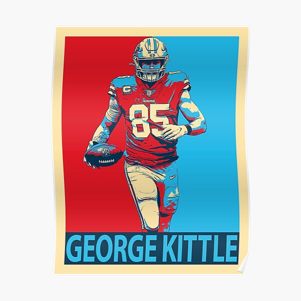 NFL Team Apparel Youth San Francisco 49Ers George Kittle #85 Red Player  T-Shirt