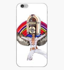 Elvis Brings Forth the Jukebox from the Rainbow in His Magnificent Wings iPhone Case