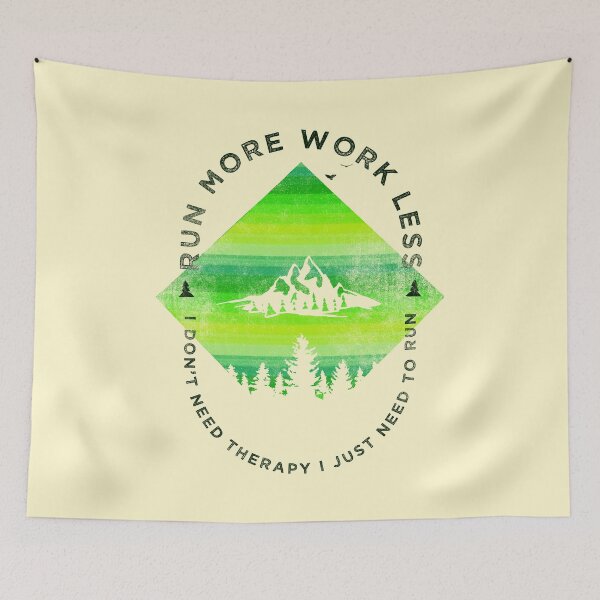 Item preview, Run More Work Less Funny Trails Running Marathon designed and sold by BOBSMITHHHHH.