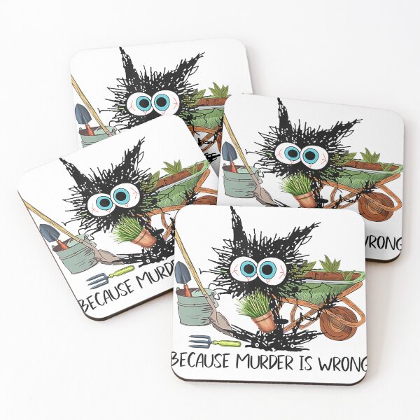 Item preview, Black Cat Do Gardening Because Murder Is Wrong designed and sold by JonathanJeffrey.