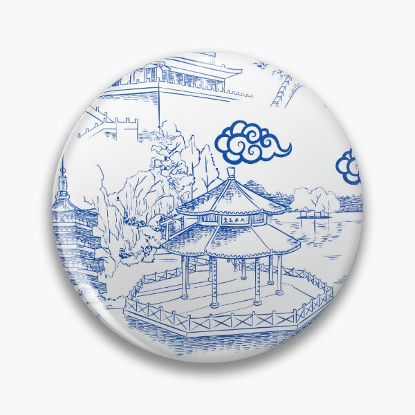 Item preview, Blue Willow Ancient Ming China designed and sold by selfesteeem.