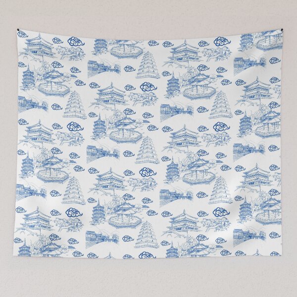 Item preview, Blue Willow Ancient Ming China designed and sold by selfesteeem.