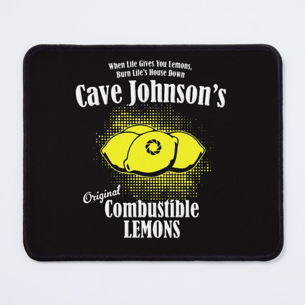 Item preview, Combustible lemon Cave Johnson Essential T-Shirt designed and sold by AxelFriedrich.