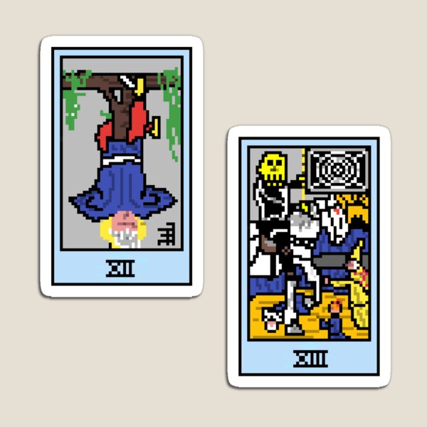 Item preview, Pixel Waite Tarot - Séptimo paquete de pegatinas e imanes designed and sold by Pixel Waite.