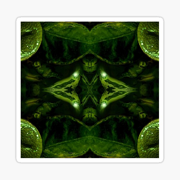 Vista previa del artículo con la obra «Pattern of The Beauty of a Green Lemon by mavicfe», diseñado y vendido por mavicfe.