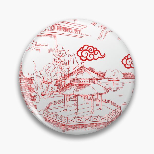 Item preview, red Willow Ancient Ming China designed and sold by selfesteeem.