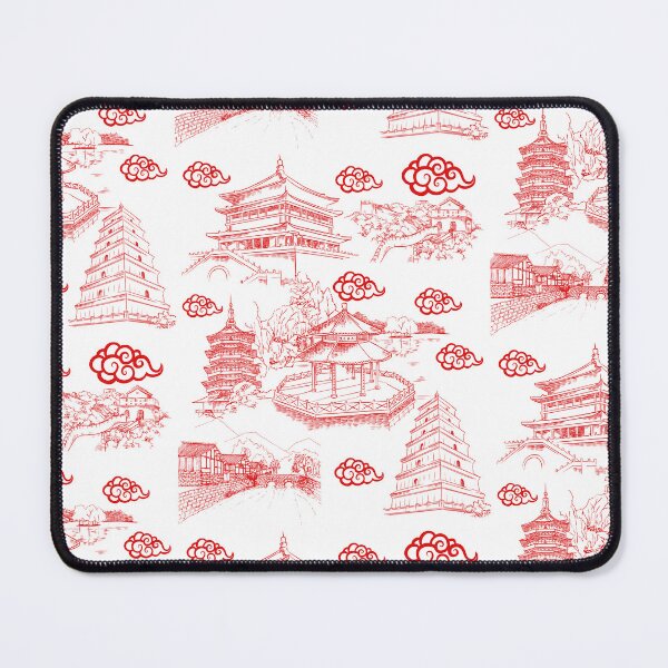 Item preview, red Willow Ancient Ming China designed and sold by selfesteeem.