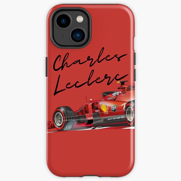 Charles Leclerc Illustrateur Ferrari F1 Coque antichoc iPhone