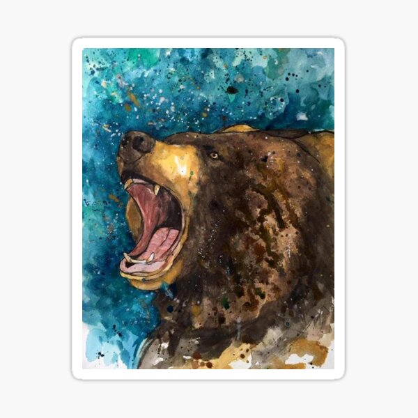 Grizzly Roar Sticker