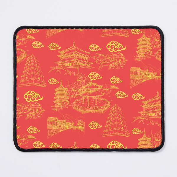 Item preview, red and yellow Willow Ancient Ming China designed and sold by selfesteeem.