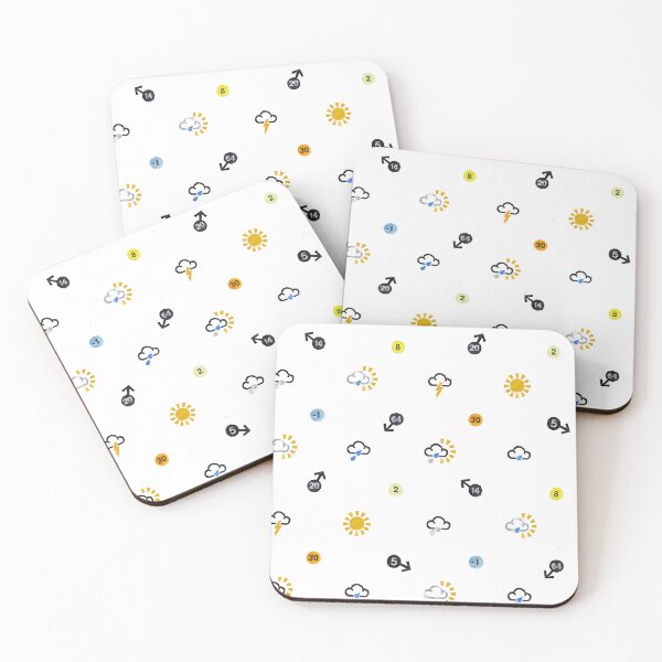 Item preview, Weatherman symbols - polka designed and sold by crumpsticks.