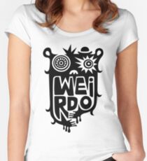 Big weirdo - on light colors Women's Fitted Scoop T-Shirt