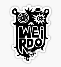 Big weirdo - on light colors Sticker