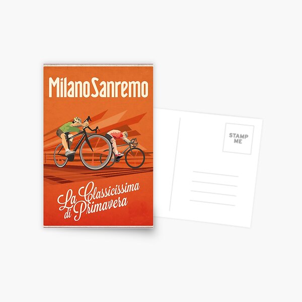 Item preview, Retro Milan San Remo cycling art designed and sold by SFDesignstudio.