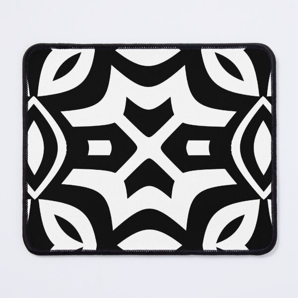 Item preview, WHITE OVER BLACK ABSTRACT SYMETRIC TRIBAL ASTRAL FACE ART  designed and sold by Ralek.