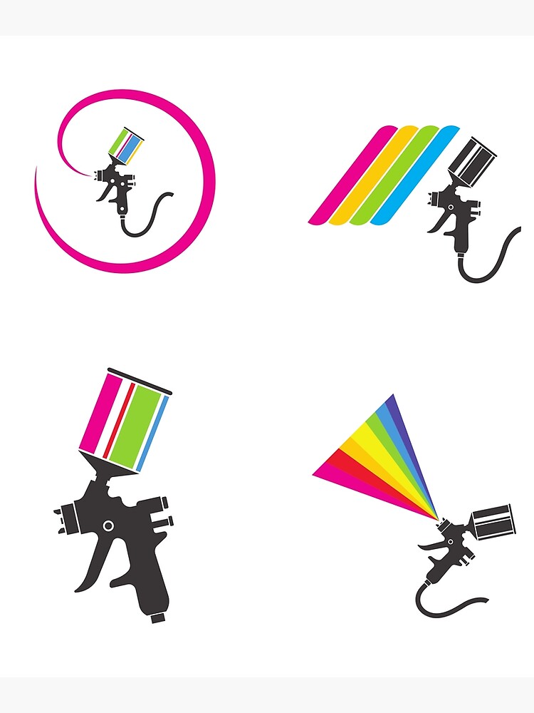 "Auto Body Painter Sticker Pack Make Metal Straight Again" Poster for