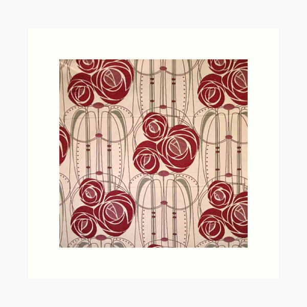 Item preview, Charles Rennie Mackintosh roses,Mackintosh abstract rose designed and sold by Olivia-One.