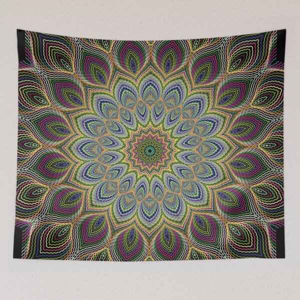Artikelvorschau, Mandala-Kaleidoskop-Farbe Achtsame Prismen-Illusion entworfen und verkauft von stuartsemporium.