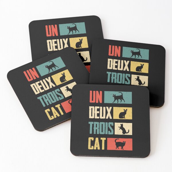 Item preview, Un Deux Trois Cat Funny Vintage Cat Lover designed and sold by HardiKel.