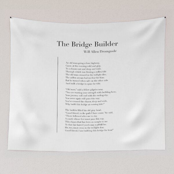 Item preview, The Bridge Builder by Will Allen Dromgoole designed and sold by wisemagpie.